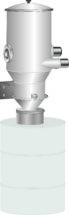 Cyclone dust collector auto pump