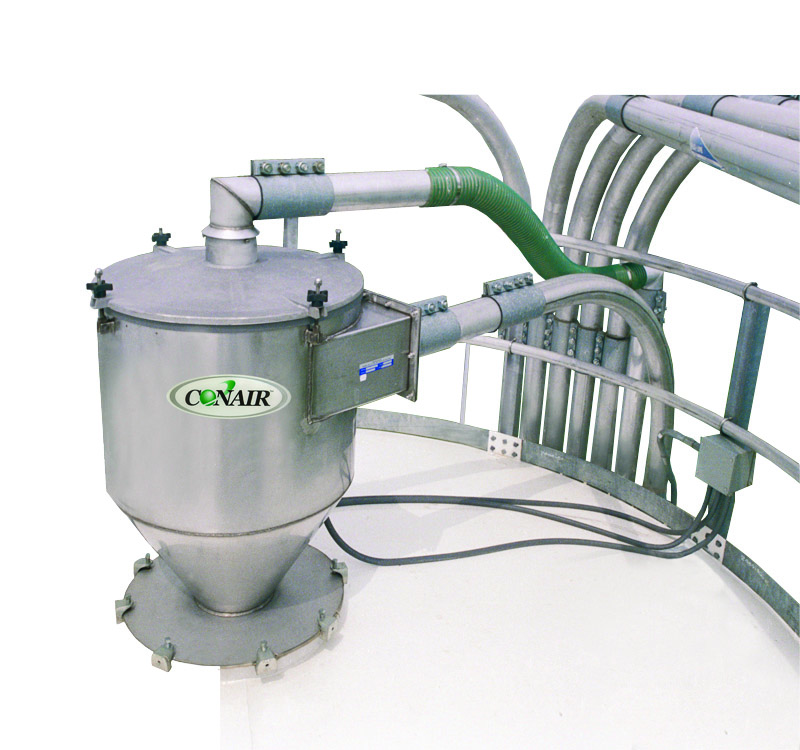 Bulk conveying system for plastics processing