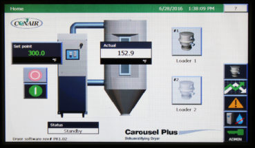 MedLine® W Dryers home screen