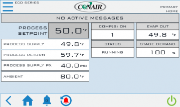 ECO Chiller touch screen control